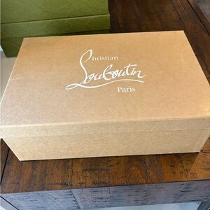 Christian Louboutin Tan Shoe Box Authentic